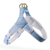 Baby Blue Step In Vegan Leather Dog Harness